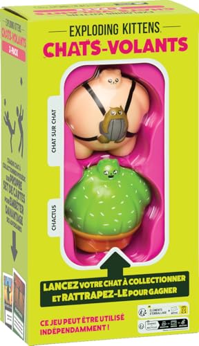 Asmodee - Katzen – Fliegen: Pack 2 Katzen Nr. 2 – Gesellschaftsspiele, ein Kartenspiel der Ersteller von Exploding Kittens, Familien- und Kinderspiel ab 8 Jahren, 2 Spieler und +, französische Version Asmodee - Katzen – Fliegen: Pack 2 Katzen Nr. 2 – Gesellschaftsspiele, ein Kartenspiel der Ersteller von Exploding Kittens, Familien- und Kinderspiel ab 8 Jahren, 2 Spieler und +, französische Version von Asmodee