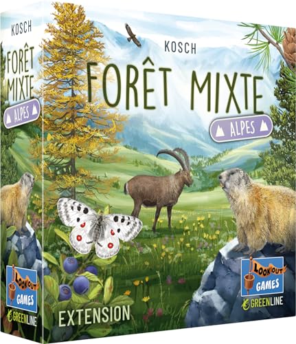 Asmodee Lookout Games Mischwald – Erweiterung: Alpine – Gesellschaftsspiele – Kartenspiele – Spiele für Familie und Kinder ab 10 Jahren – pädagogisch und strategisch – französische Version von Asmodee