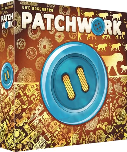 Asmodee Lookout Patchwork 10. Geburtstag – Gesellschaftsspiele – Brettspiel – Spiel für Kinder, Erwachsene und Familie – ab 8 Jahren – 2 Spieler – 30 Minuten – französische Version von Asmodee