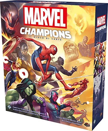 Asmodee, Marvel Champions Das Kartenspiel, Tischspiel, 1-4 Spieler, ab 12 Jahren, Ausgabe in Italienisch von Asmodee