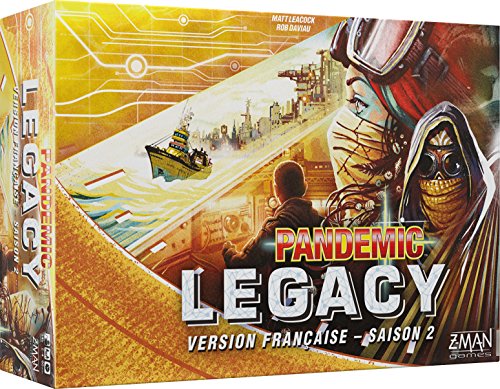 Asmodee PAN08YEL Pandemic - Legacy Jaune Saison 2 Herr der Ringe Brettspiel, Mehrfarbig von Asmodee