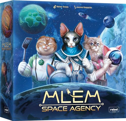 Asmodee Rebel MLEM Space Agency – Gesellschaftsspiele – Strategiespiel – Spiel für Erwachsene und Kinder ab 8 Jahren – 2 bis 5 Spieler – französische Version von Asmodee