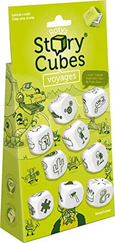 Asmodee Rory's Story Cubes Original Hangtab: Voyages (Grün), Brettspiel in Italienischer Ausgabe (8083 Italienisch) von Asmodee