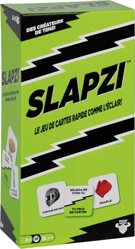 Asmodee - Slapzi – Gesellschaftsspiele – Kartenspiel – Gesellschaftsspiel für Erwachsene und Kinder ab 8 Jahren – 2 bis 8 Spieler – 10 Minuten – französische Version, Moose Toys von Asmodee