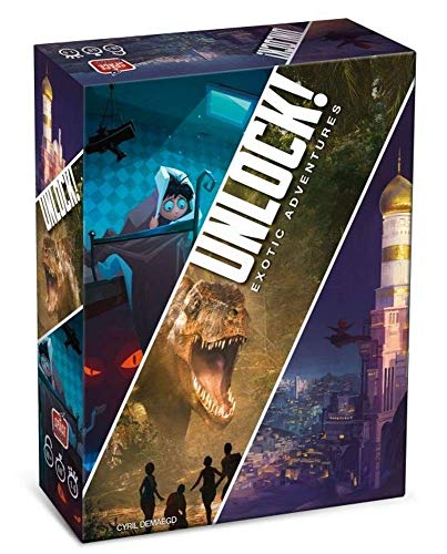 Asmodee Unlock! Exotic Adventures, Brettspiel mit App, Escape Room, 1-6 Spieler, 10+ Jahre, italienische Ausgabe von Asmodee