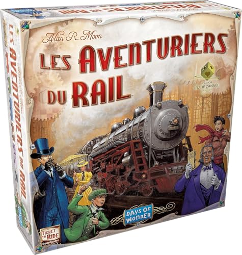 Asmodee Les Aventuriers du Rail - 01 - Boîte de Base (USA) -Version FR von Days of Wonder