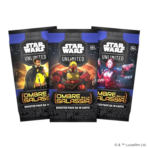 Asmodee Star Wars: Schatten auf der Galaxie, Booster-Pack, Sammelkartenspiel – ab 12 Jahren, für 2 Spieler, italienische Ausgabe Asmodee Star Wars: Schatten auf der Galaxie, Booster-Pack, Sammelkartenspiel – ab 12 Jahren, für 2 Spieler, italienische Ausgabe von Asmodee