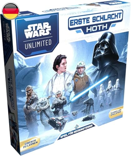 Asmodee Star Wars: Unlimited TCG – Erste Schlacht Hoth – Sammelkartenspiel-Starter-Set mit vorgefertigten Decks für Kinder und Erwachsene ab 12 Jahren, 2 Spieler, 20 Minuten, Deutsch Asmodee Star Wars: Unlimited TCG – Erste Schlacht Hoth – Sammelkartenspiel-Starter-Set mit vorgefertigten Decks für Kinder und Erwachsene ab 12 Jahren, 2 Spieler, 20 Minuten, Deutsch von Asmodee