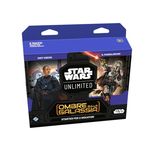 Asmodee Star Wars: Unlimited TCG Shadows of The Galaxy Starter Set - Domina die Galaxie! Sammelkartenspiel für Kinder und Erwachsene, ab 12 Jahren, 2 Spieler, italienische Ausgabe von Asmodee