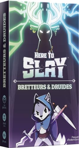 Asmodee TeeTurtle – Here to Slay – Erweiterung: Bretter und Druiden – Gesellschaftsspiele – Kartenspiele – Spiele für Erwachsene und Kinder ab 10 Jahren – 2 bis 6 Spieler – französische Version von Asmodee