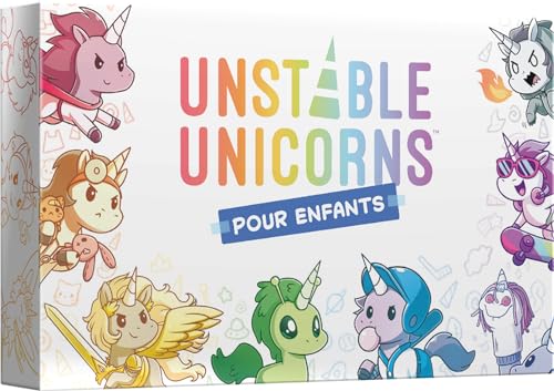 Asmodee TeeTurtle – Unstable Unicorns für Kinder – Gesellschaftsspiele – Kartenspiele – Spiele für Kinder ab 6 Jahren – 2 bis 6 Spieler – französische Version von Asmodee