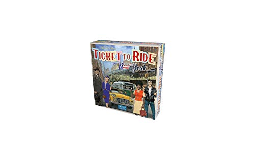 Asmodee - Ticket to Ride New York - Brettspiel - Reise durch die Sehenswürdigkeiten von New York - für Familien und Fans - 2-4 Spieler, 8+ Jahre, 10-15 Minuten, italienische Ausgabe von Asmodee