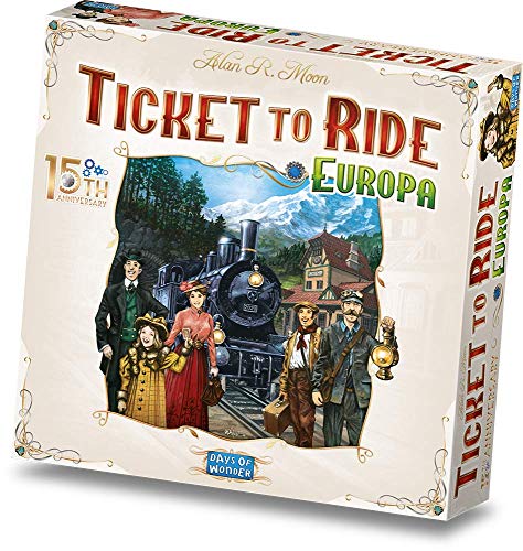 Asmodee - Ticket to Ride: Sonderausgabe zum 15. Jubiläum, Brettspiel, Ausgabe auf Italienisch, 8521 von Asmodee