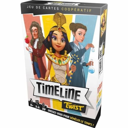 Asmodee - Timeline Twist – Gesellschaftsspiele – kooperatives Kartenspiel – ab 8 Jahren – 2 bis 6 Spieler – 20 Minuten von Asmodee