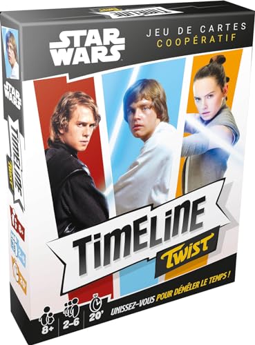 Asmodee - Timeline Twist: Star Wars – Gesellschaftsspiele – kooperatives Kartenspiel mit Kultbildern der Saga – ab 8 Jahren – 2 bis 6 Spieler – französische Version von Asmodee