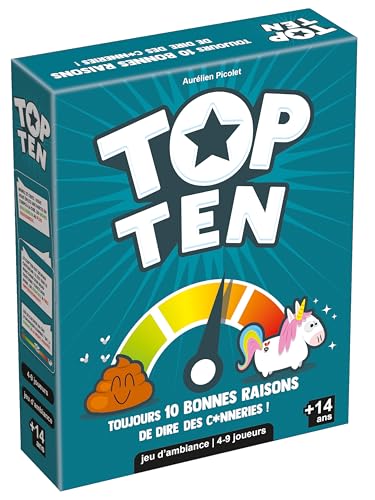 Asmodee - Top Ten Jeu de société, d'ambiance, Multicolore - Französische Sprache von Asmodee