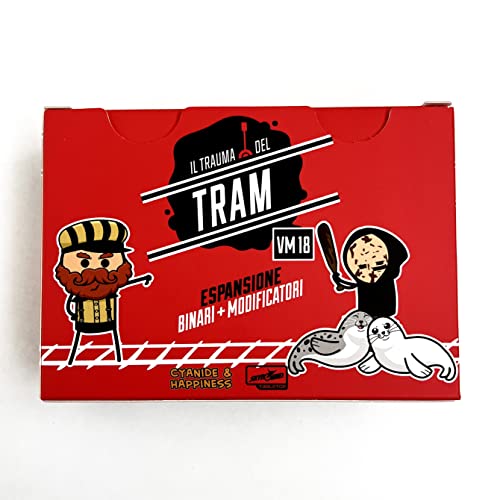 Asmodee - Trauma of Tram: Tracks and Modifiers, Erweiterungskartenspiel für Erwachsene, englische Ausgabe, 8532 von Asmodee