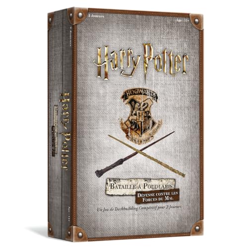 USAopoly | Harry Potter Hogwarts Schlacht gegen die Mächte des Bösen | Wettbewerbsfähiges Deckbuilding-Spiel für 2 Spieler von USAopoly