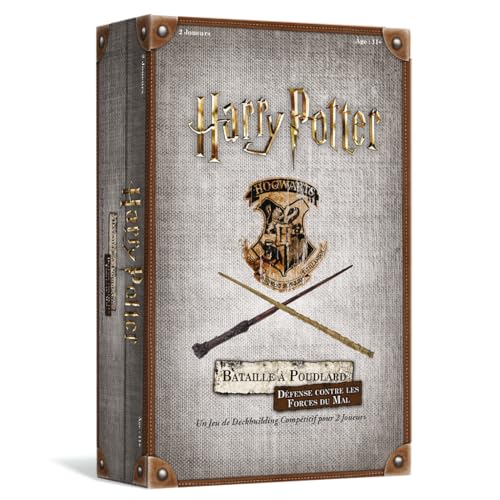 USAopoly | Harry Potter Hogwarts Schlacht gegen die Mächte des Bösen | Wettbewerbsfähiges Deckbuilding-Spiel für 2 Spieler von USAopoly