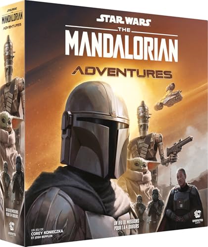 Asmodee Unexpected Games Star Wars – The Mandalorian Adventures – Gesellschaftsspiele – Brettspiele – Kooperatives Spiel für Erwachsene und Kinder ab 12 Jahren – 1 bis 4 Spieler – französische Version von Asmodee