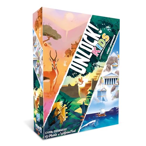 Asmodee - Unlock! Kids - Legendäre Geschichten, Escape Room für den Tisch, ab 6 Jahren, 1-4 Spieler, italienische Ausgabe von Asmodee