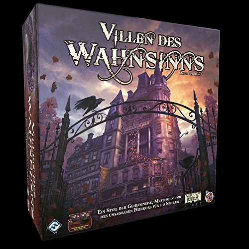 Fantasy Flight Games, Villen des Wahnsinns 2. Edition, Grundspiel, Expertenspiel, Dungeon Crawler, 1-5 Spieler, Ab 14+ Jahren, 120+ Minuten, Deutsch, Mehrfarbig, Bunt von Fantasy Flight Games