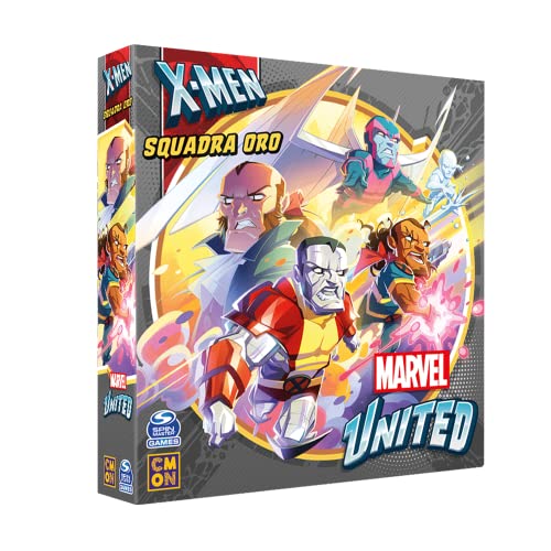 Asmodee - X-Men United: Goldenes Team - Erweiterung des Brettspiels, italienische Ausgabe von Asmodee