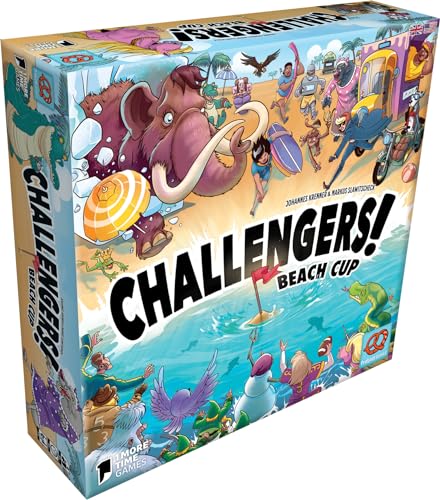 Asmodee Z-Man Games – Challengers Beach Cup – Gesellschaftsspiele – Kartenspiele – interaktives Deck Building-Spiel – Spiele für Erwachsene und Kinder ab 8 Jahren – 1-8 Spieler – französische Version von Asmodee