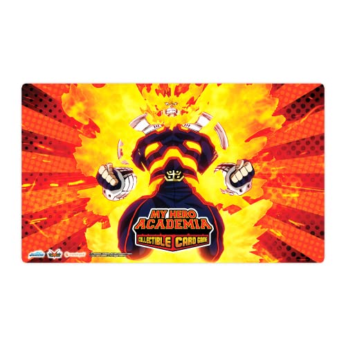 Asmodee Zubehör JASUVS03J My Hero Academia Collectible Card Game-Endeavor Play Mat, Mehrfarbig, Accessory von Asmodee