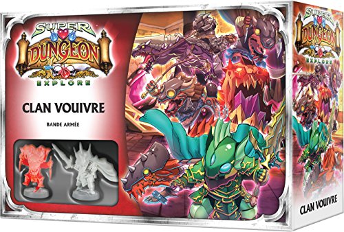 Asmodee Super Dungeon Explore - Clan Vouivre (Armee Bande) Gesellschaftsspiel - Strategiespiel - Spielfiguren-Set von Asmodee