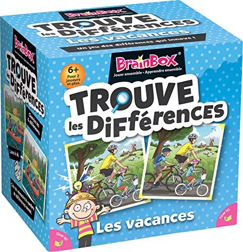 BrainBox: Trouve The Differences - Urlaub - Asmodee - Gesellschaftsspiel - Beobachtungs- und Gedächtnisspiel - Kinderspiel von Asmodee