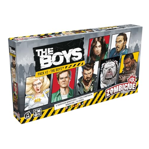 CMON, Zombicide 2. Edition – The Boys Pack 2: The Boys, Miniaturen-Erweiterung, Kennerspiel, Dungeon Crawler, 1-6 Spieler, Ab 14+ Jahren, 60 Minuten, Deutsch, Mehrsprachig von Asmodee