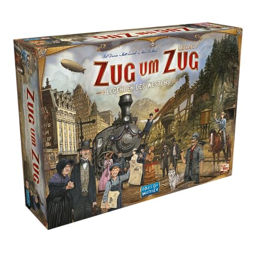 Days of Wonder, Zug um Zug Legacy: Legenden des Westens, Familienspiel, Brettspiel, 2-5 Spieler, Ab 10+ Jahren, 20-90 Minuten, Deutsch, Mehrfarbig, Bunt von Days of Wonder