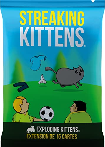 Asmodee Exploding Kittens Jeu Extension Streaking Kittens - Kartenspiel - Humor - 7+ Jahre - 2-5 Spieler - 15 Min. Spieldauer von Asmodee