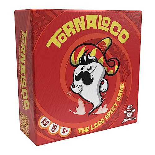 HOT MACACOS 316003 Tornaloco, turbulentes Kartenspiel, ab 6 Jahren, Gesellschaftsspiel für 2-6 Spieler von HOT MACACOS