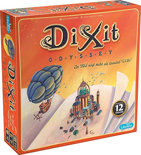 Libellud, Dixit Odyssey, Grundspiel, Familienspiel, Kartenspiel, 3-12 Spieler, Ab 8+ Jahren, 30+ Minuten, Deutsch von Asmodee