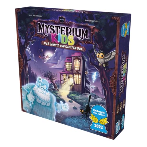 Libellud & Space Cow, Mysterium Kids: Der Schatz von Kapitän Buh, Kinderspiel des Jahres 2023, Ratespiel, 2-6 Spieler, Ab 6+ Jahren, 21 Minuten, Deutsch, Mehrfarbig, Bunt von Asmodee