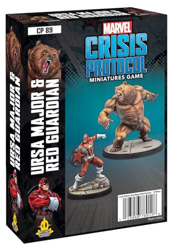 Atomic Mass Games Marvel: Crisis Protocol Red Guardian & Ursa Major Character Pack – Winter Guard Powerhouses, Tabletop Superhelden-Spiel, ab 14 Jahren, 2 Spieler, 90 Minuten Spielzeit, hergestellt von Atomic Mass Games