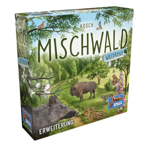 Lookout, Mischwald - Waldrand, Erweiterung, Familienspiel, Kartenspiel, 2-5 Spieler, ab 10 Plus Jahren, 60 Minuten, Deutsch von Lookout