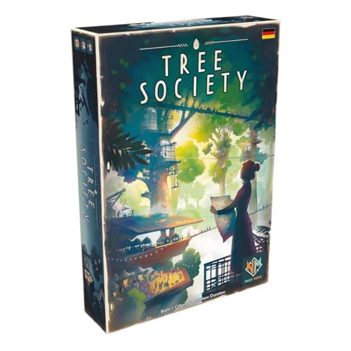 Next Move Games, Tree Society, Familienspiel, Brettspiel, 2-4 Spieler, Ab 8+ Jahren, 45 Minuten, Deutsch von Asmodee