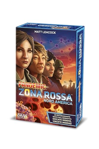 Asmodee - Pandemic Rot-Nordamerika Brettspiel, Mehrfarbig, 8398 von Asmodee