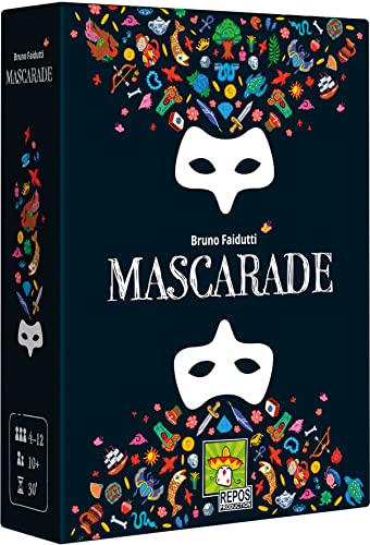 Repos Production| Mascarade | Kartenspiel | Alter: 10+| 4 bis 12 Spieler | Spielzeit: 30 min von Asmodee