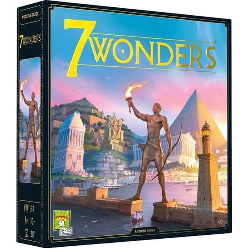 ASMODEE 7 Wonders, 2020, Unbox Now, Partyspiel, ab 10 Jahren, 3 bis 7 Spieler, 30 Minuten, auf Französisch von Asmodee