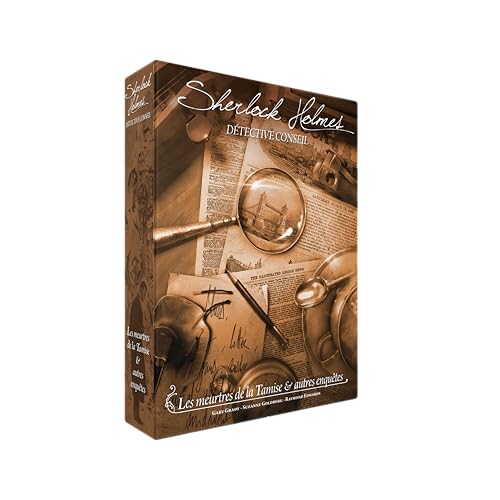 Sherlock Holmes SCSHDC01FR Detektiv-TIPP: Die Morde an der Themse & andere Ermittlungen, Mehrfarbig, 180 Stück (1er Pack) von Asmodee