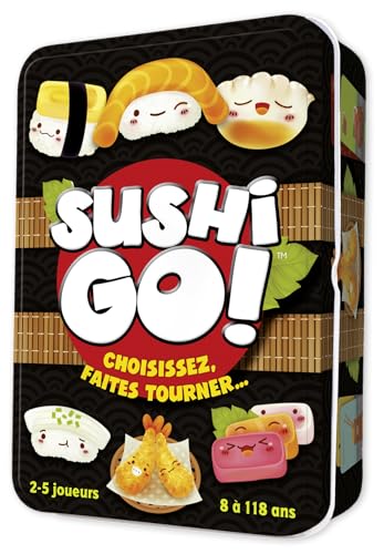 Asmodee - Sushi GO! - Gourmand Kartenspiel für Kinder ab 8 Jahren - Gesellschaftsspiel und Stimmungsspiel König der Sushi - kleines Format Reisespiel - 2 bis 5 Spieler - 15 Minuten - Französische von Asmodee