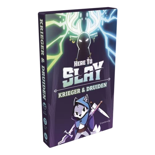 Unstable Games, Here to Slay – Krieger & Druiden, Erweiterung, Familienspiel, Kartenspiel, 2-6 Spieler, Ab 10+ Jahren, 30-60 Minuten, Deutsch, Mehrfarbig, Bunt von Asmodee