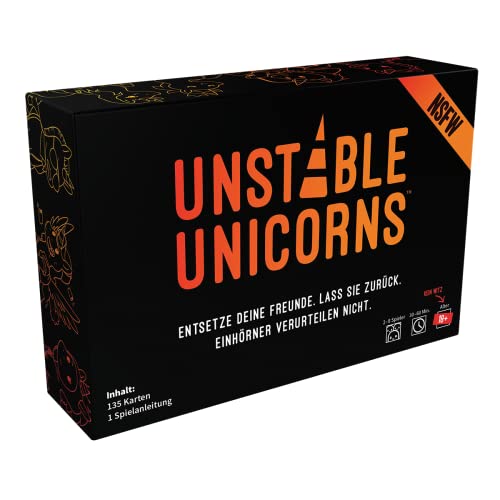 Unstable Games, Unstable Unicorns NSFW, Partyspiel, Kartenspiel, 2-8 Spieler, Ab 18+ Jahren, 30-60 Minuten, Deutsch, Mehrfarbig, Bunt von Asmodee