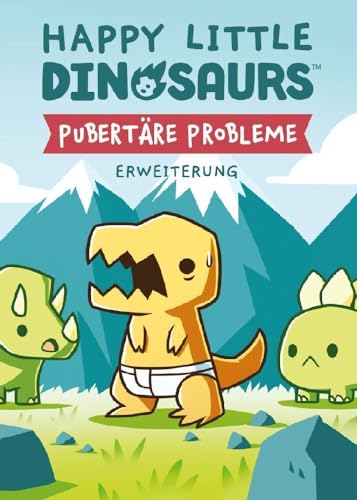 Unstable Games, Happy Little Dinosaurs - Pubertäre Probleme, Erweiterung, Partyspiel, Kartenspiel, 2-4 Spieler, Ab 8+ Jahren, 30-60 Minuten, Deutsch, Mehrfarbig, Bunt von Unstable Games