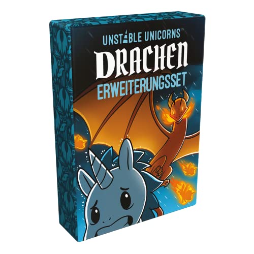 Unstable Games, Unstable Unicorns – Drachen, Erweiterung, Partyspiel, Kartenspiel, 2-8 Spieler, Ab 8+ Jahren, 30-60 Minuten, Deutsch, Mehrfarbig, Bunt von Unstable Games