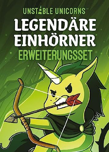 Unstable Games, Unstable Unicorns – Legendäre Einhörner, Erweiterung, Partyspiel, Kartenspiel, 2-8 Spieler, Ab 8+ Jahren, 30-60 Minuten, Deutsch, Mehrfarbig, bunt von Asmodee